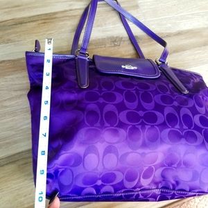 Purple brand new coach bag